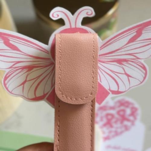 Breast cancer awareness distributions butterfly