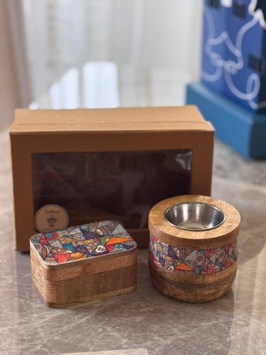 Incense burner set and incense box