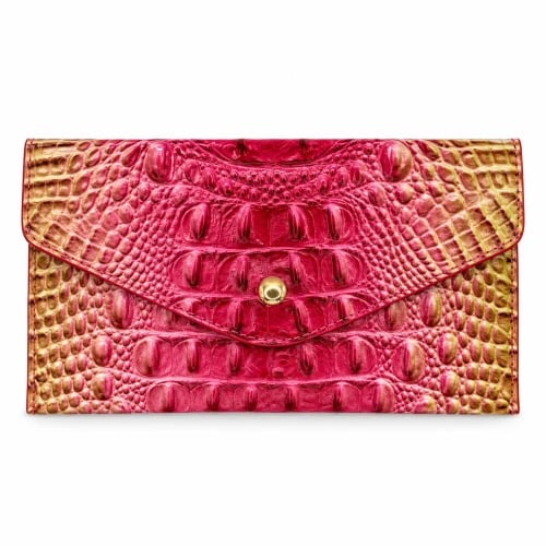 Croc Mini Pouch pink and green