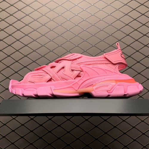 Balenciaga track logo sandals pink