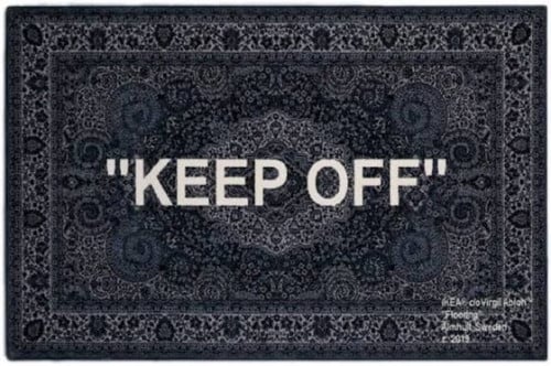 Virgil Abloh x IKEA MARKERAD “Keep Off” Rug