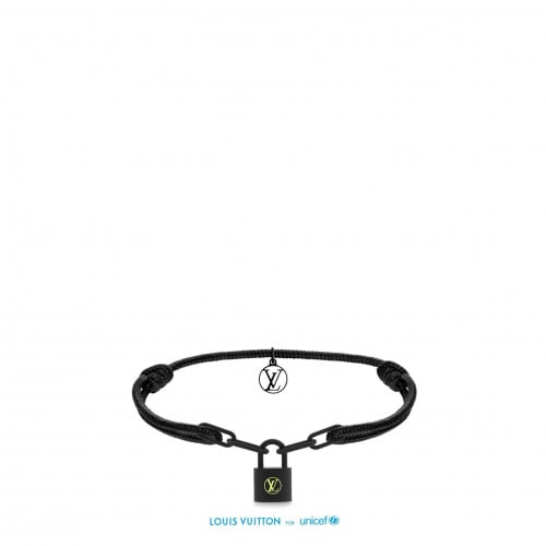 ( تسليم فوري ) LV Silver Lockit Bracelet / Black