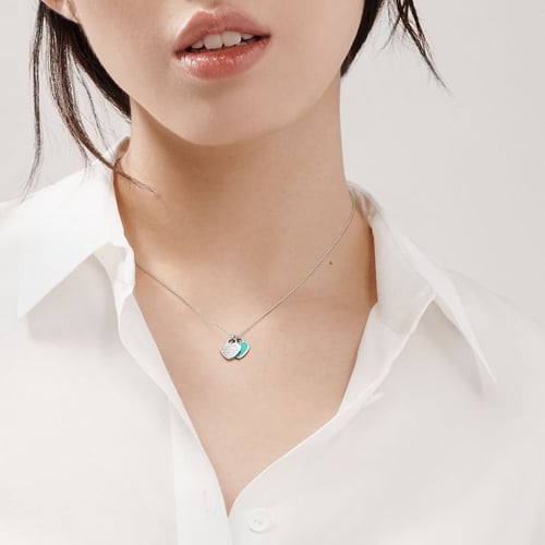 Tiffani &Co Necklace Blue فضة عيار924
