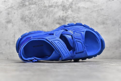 Balenciaga track logo sandals Blue