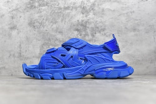 Balenciaga track logo sandals Blue