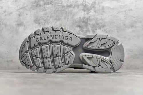 Balenciaga Track logo sandals grey