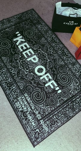 Virgil Abloh x IKEA MARKERAD “Keep Off” Rug