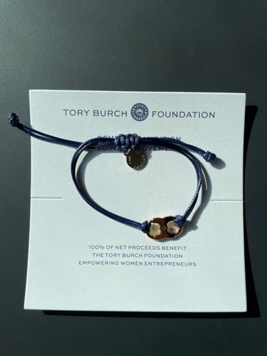 تسليم فوري Tory Burch Bracelet / Navy