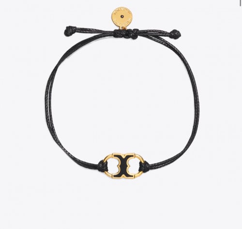 تسليم فوري Tory Burch Bracelet / Black on Black