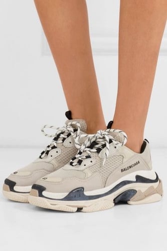 تسليم فوري Balenciaga Triple S Beige Black