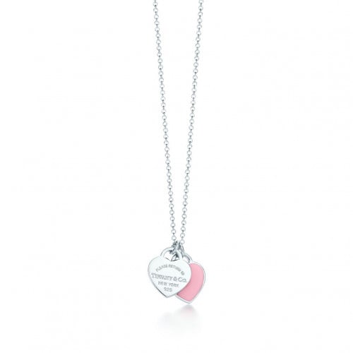 Tiffani &Co Necklace Pink فضة عيار924