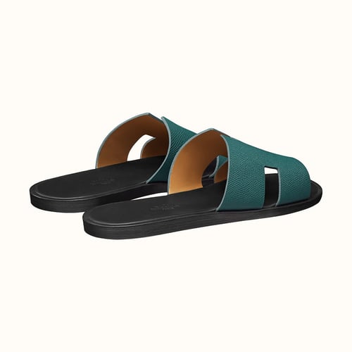 Hermes Mens Izmir sandal Greenتسليم فوري