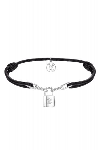 ( تسليم فوري ) LV Silver Lockit Bracelet / Black