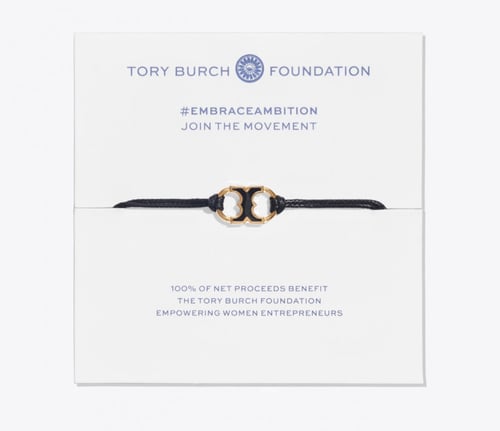 تسليم فوري Tory Burch Bracelet / Black on Black