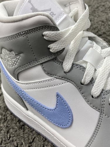 Facetasm x Air Jordan 1 Mid wolf Grey