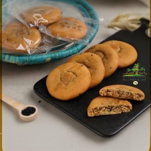 كوكيز أبيض (علبه دائريه صغيره)