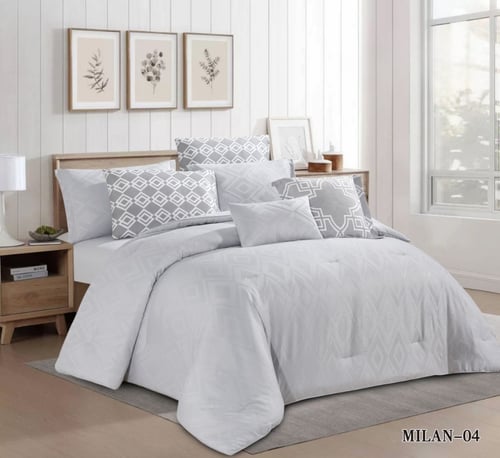 مفرش جاكار وجهين سادة ووجه مشجر