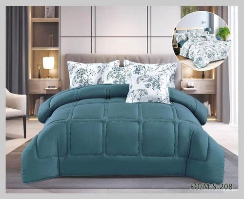 مفرش روشينا مايكرو فايبر ساده ووجه مشجر