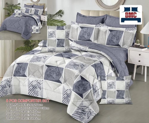 مفرش مشجر مايكرو فايبر 8-قطع