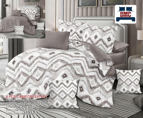 مفرش مشجر مايكرو فايبر 8-قطع