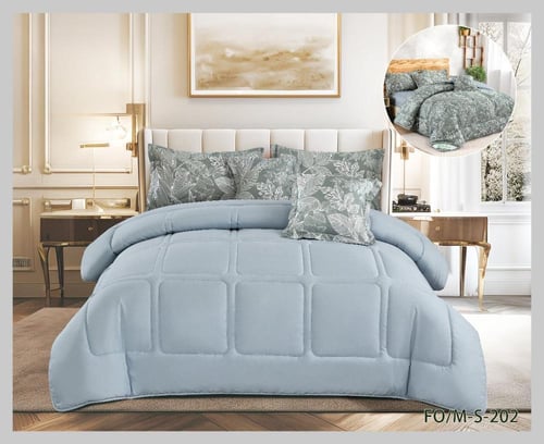 مفرش روشينا مايكرو فايبر ساده ووجه مشجر