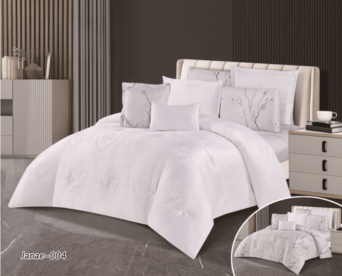 مفرش جاكار وجهين سادة ووجه مشجر