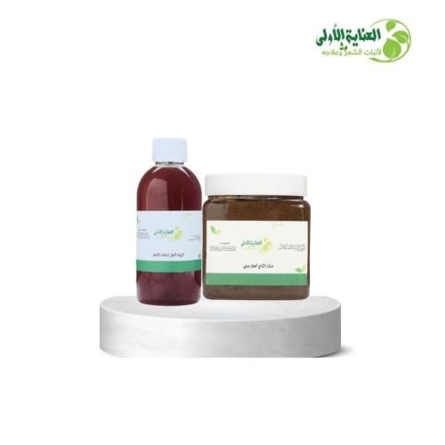 زيت الانبات الاول وماسك الحناء لتقوية الشعر