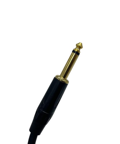 سلك مايك XLR أنثى إلى جاك TS ذكر أسود 3 متر