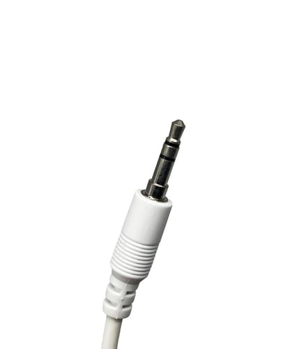 سلك جاك 3.5MM ستيريو مجوز أبيض هايد 350 صيني 1.5 م...