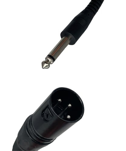 سلك مونيتور XLR ذكر إلى جاك TS ذكر أسود هايد 220 ص...