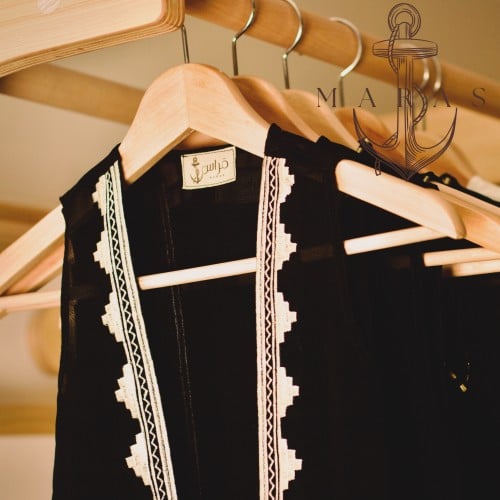 Black boys' Sadria with silver embroidery