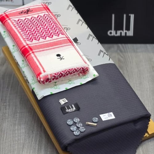 تنسيق شتوي شماغ ملكي مع قماش شتوي