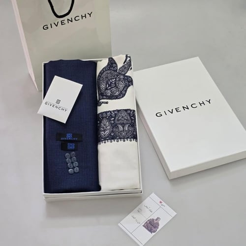 بوكس رجالي قماش ثوب مع شماغ كشميري