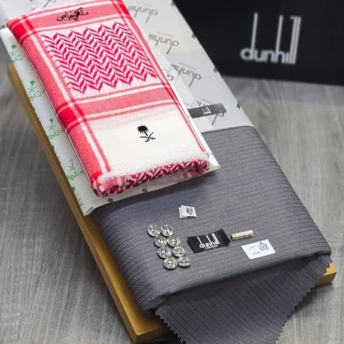 تنسيق شتوي شماغ ملكي مع قماش شتوي