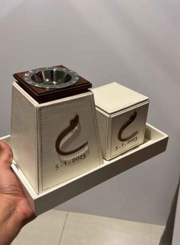 اطقم مباخر جلد بالاسماء