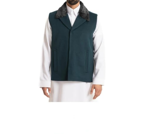 سديريه رجاليه فرو صوف بيج