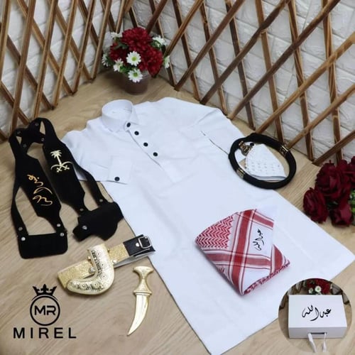 اطقم ملابس اطفال ولادي ثوب شماغ جنبيه عقال مجند