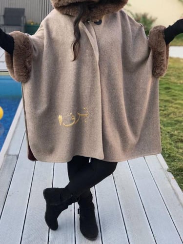 شال بالصوف نسائي شتوي