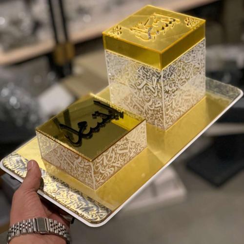 طقم مباخر اكريلك بالاسماء فخمه