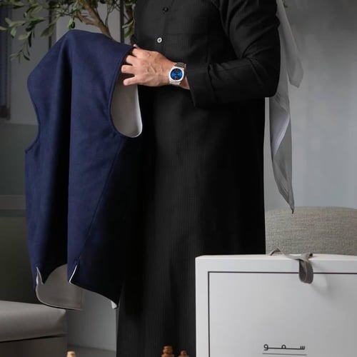 سديري رجالي رسمي كحلي ابيض