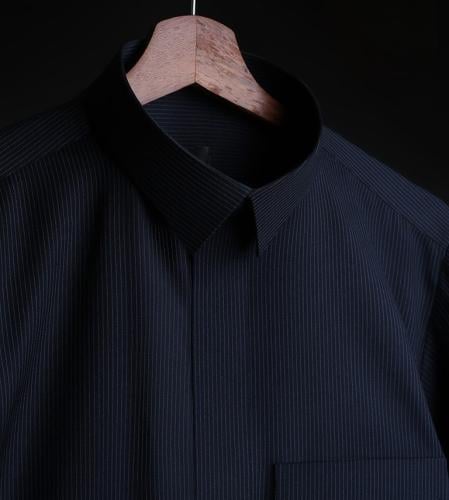 قماش كحلي مقلم رجالي