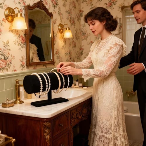 استاند اطواق مخمل اسود