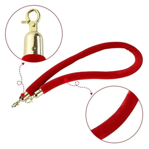 حاجز بنكي كره ذهبي عدد 2 +حبل احمر