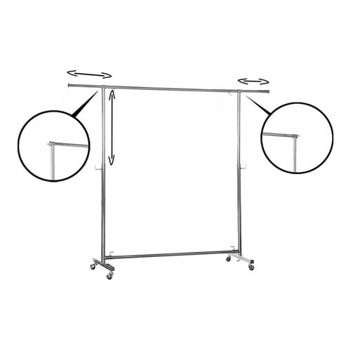 استاند ملابس خط واحد كروم ( تايون)