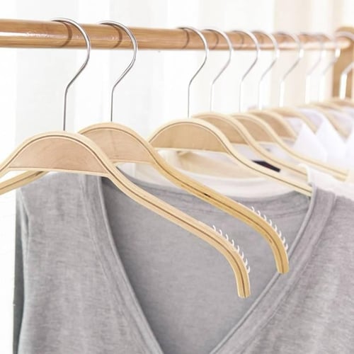 علاقة ملابس خشب جلكسي (12حبه)