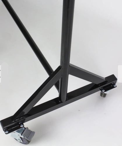 استاند ملابس خط واحد جامبو اسود +كروم