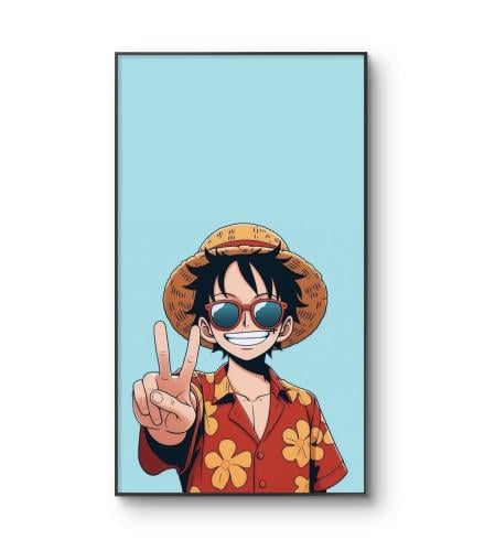 لوحة جدارية انمي ون بيس لوفي luffy