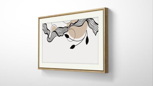 لوحة جدارية زخرفة بتصميم عصري