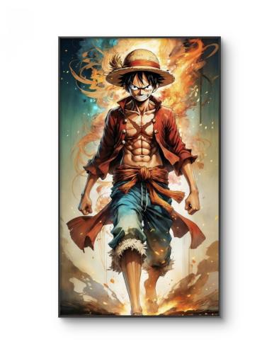 لوحة جدارية انمي ون بيس لوفي one piece