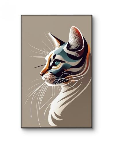 لوحة جدارية cat